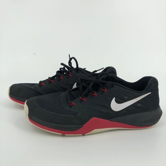 Nike Black Red Athletic Sneakers | Comfort & Style in One